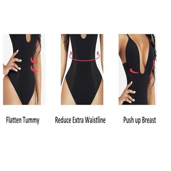 FEELINGIRL THONG SHAPEWEAR BODYSUIT TIMMY CONTROL BODY SHAPER U PLUNGE.SIZE XL - Picture 3 of 9